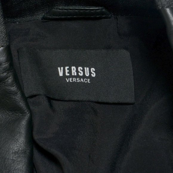 Versace Versus Men's Leather Zip Up Jacket - Picture 7 of 7